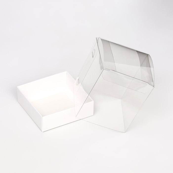 Упаковка для кондитерских изделий, белый, 8 х 8 х 9 см Упаковка для кондитерских изделий, белый, 8 х 8 х 9 см