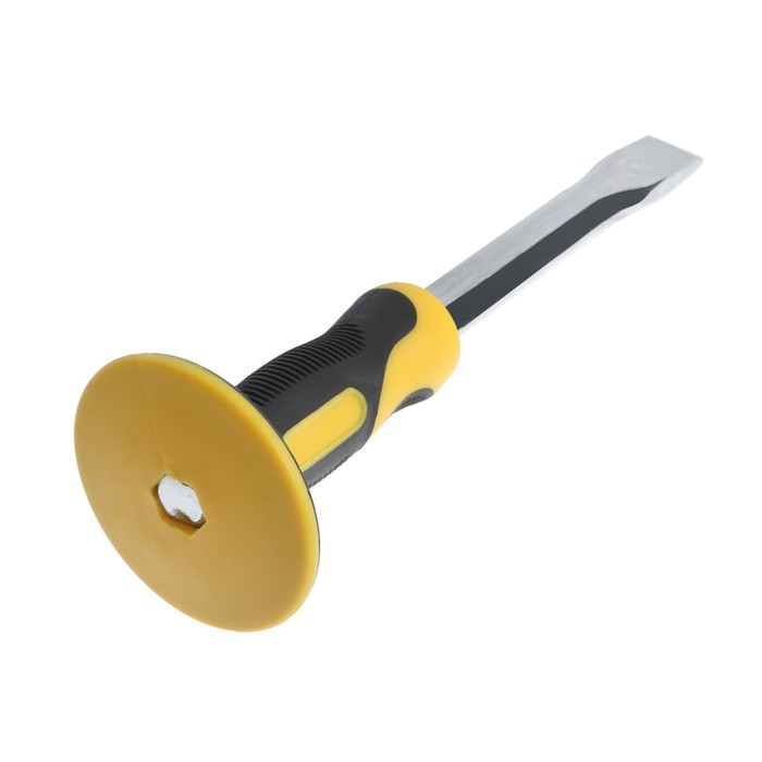 Зубило плоское ТУНДРА, сталь 45, хромированное, 2К рукоятка, 250 х 25 мм Зубило плоское ТУНДРА, сталь 45, хромированное, 2К рукоятка, 250 х 25 мм