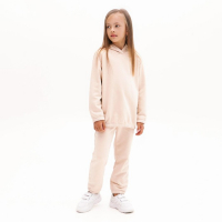 Костюм детский (худи, брюки) Casual Collection KIDS цвет бежевый, рост 128