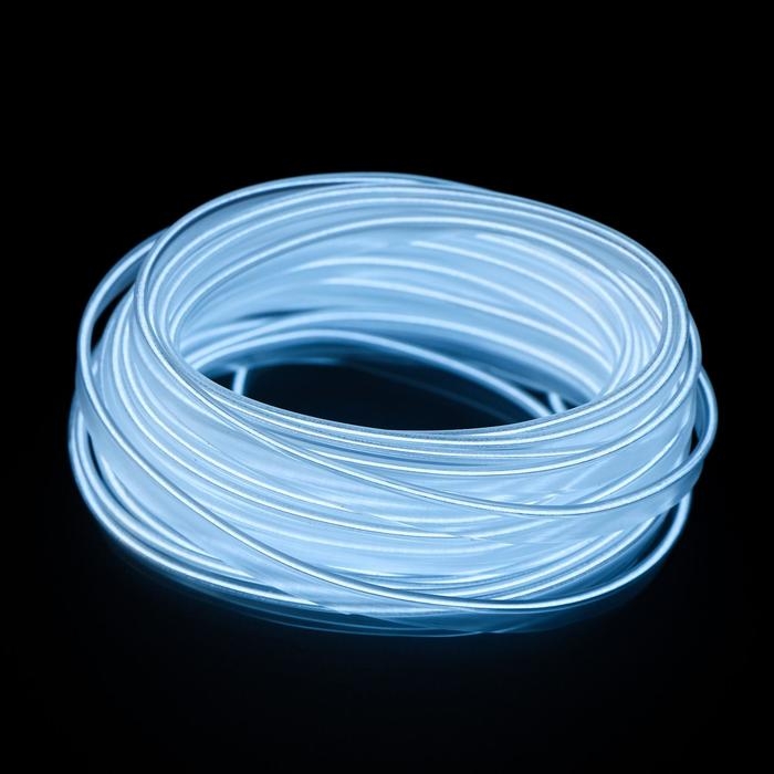 Неоновая нить Cartage для подсветки салона, адаптер питания 12 В, 7 м, белый Неоновая нить Cartage для подсветки салона, адаптер питания 12 В, 7 м, белый