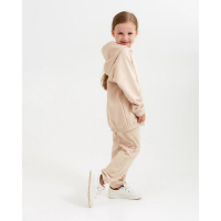 Костюм детский (худи, брюки) Casual Collection KIDS цвет бежевый, рост 128