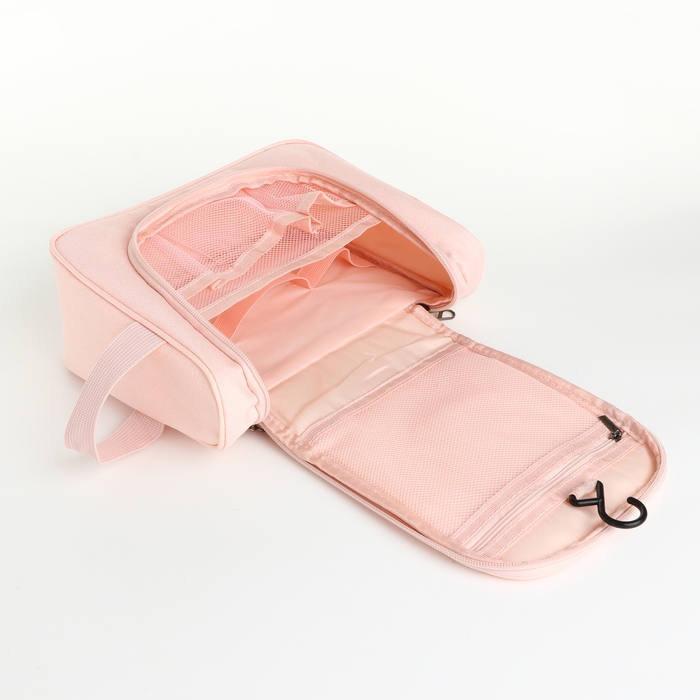 Косметичка-несессер на молнии, цвет розовый Косметичка-несессер на молнии, цвет розовый