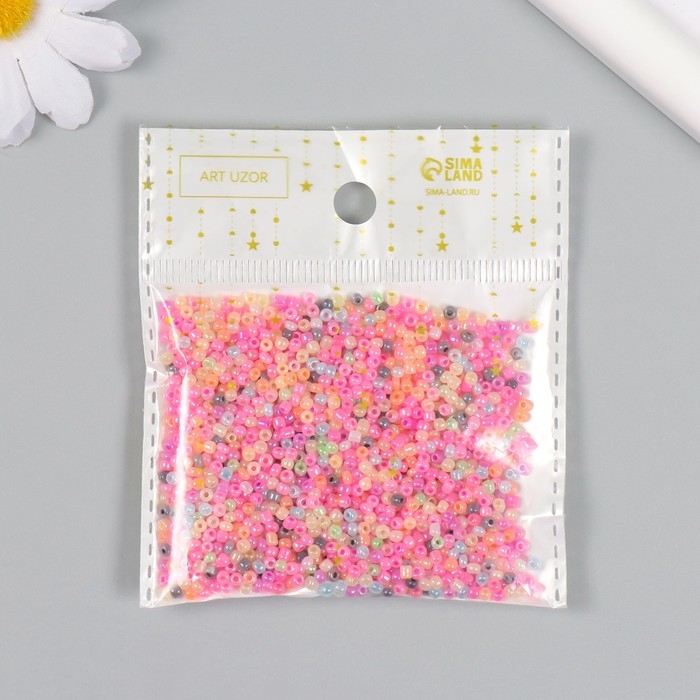 Бисер стекло 12/0  Бисер стекло 12/0 "Перламутр. Меланж. Зефирные цвета" 30 гр