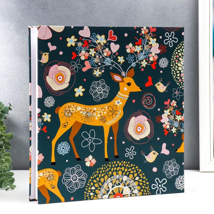 Фотоальбом 256 фото 13х18 см, 364 фото 10х15 см Фотоальбом 256 фото 13х18 см, 364 фото 10х15 см "Олень", в коробке 35х33,5х6,5 см