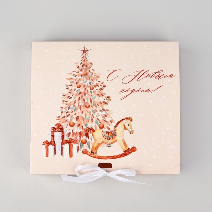 Коробка подарочная новогодняя складная «Новогодние игрушки», 20 х 18 х 5 см, Новый год Коробка подарочная новогодняя складная «Новогодние игрушки», 20 х 18 х 5 см, Новый год