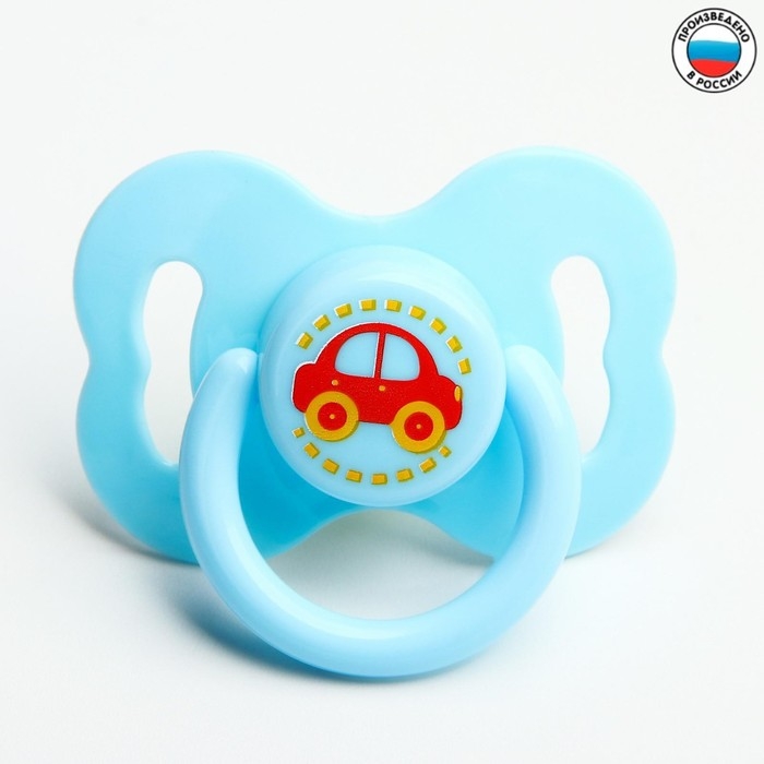 Соска - пустышка латексная классическая «Наш малыш», от 0 мес., цвет голубой Соска - пустышка латексная классическая «Наш малыш», от 0 мес., цвет голубой