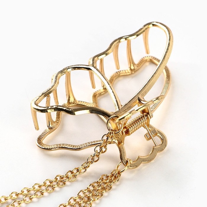 Краб для волос с цепочкой «Believe in love», 14 х 6 х 3 см Краб для волос с цепочкой «Believe in love», 14 х 6 х 3 см