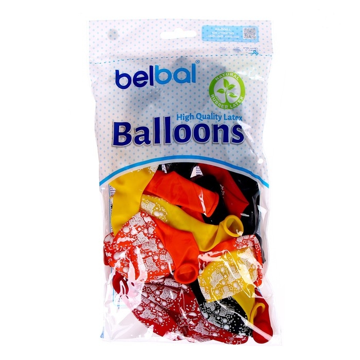 Шар латексный 14 Шар латексный 14" «С днём рождения!», кристалл, набор 25 шт., цвета МИКС