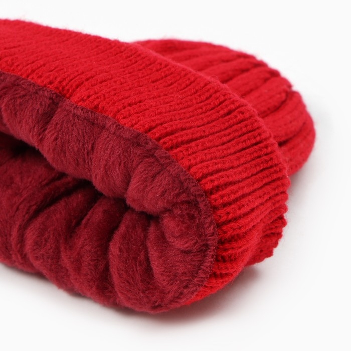 Шапка детская, цвет красный, размер 52-54 Шапка детская, цвет красный, размер 52-54