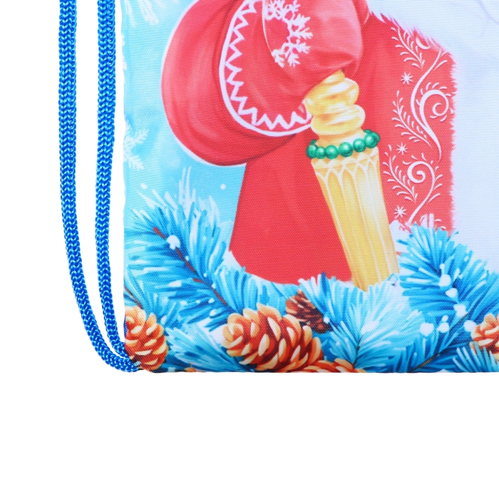 Новый год. Сумка под сладости 290 x 340 мм Новый год. Сумка под сладости 290 x 340 мм "Дед Мороз и Снегурочка" (мягкий полиэстер плотностью 210D)