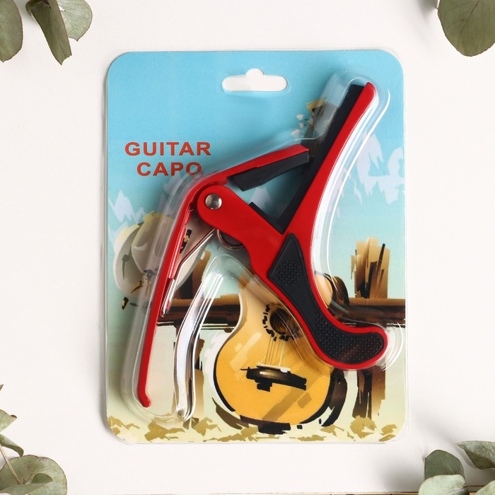 Каподастр для гитары Music Life красный Каподастр для гитары Music Life красный