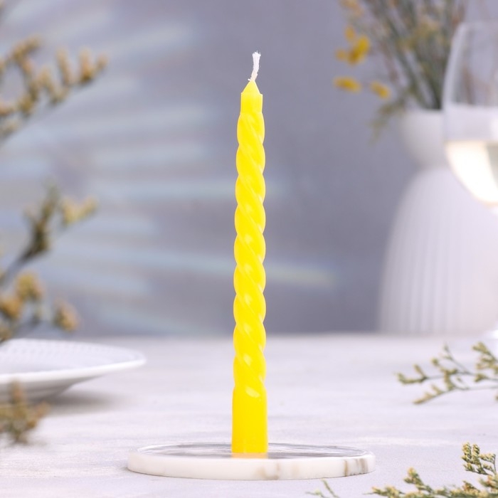 Набор свечей витых, 2 штуки, аромат лимон Набор свечей витых, 2 штуки, аромат лимон