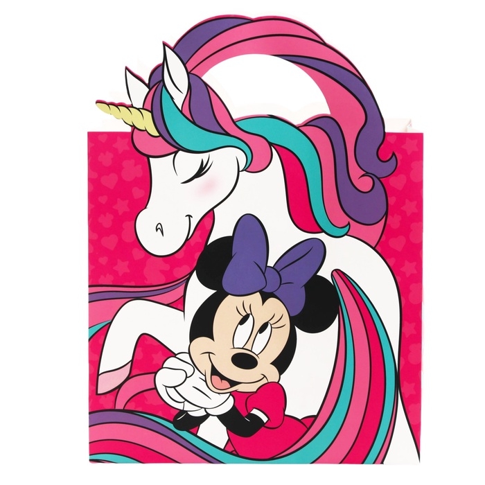 Пакет с бумагой тишью, Единорог, Минни Маус, 22х22х12 см Пакет с бумагой тишью, Единорог, Минни Маус, 22х22х12 см