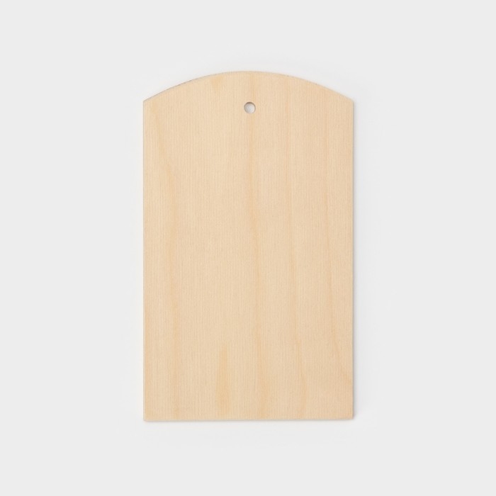 Доска разделочная деревянная с отверстием Доляна, 21×12,5 см, фанера