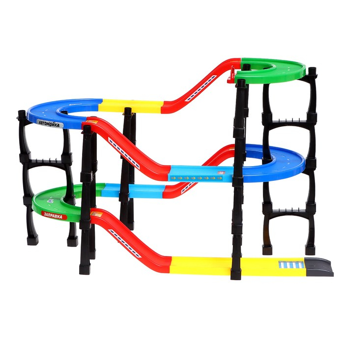 Гараж «Мегапаркинг», 3 металлические машины, аксессуары Гараж «Мегапаркинг», 3 металлические машины, аксессуары