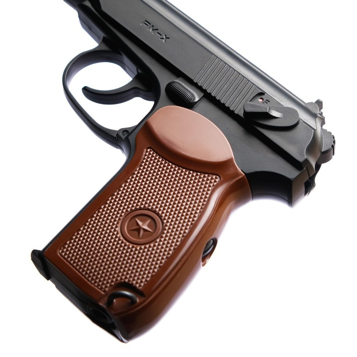 Набор с пневматическим пистолетом  Набор с пневматическим пистолетом "Возвращение легенды" баллончик 10 шт, шарики 500 шт