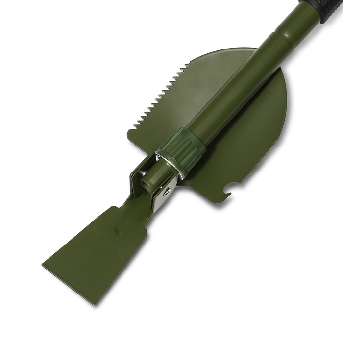 Лопата туристическая, складная, L = 41 см, мотыжка, прорезиненная рукоять, в чехле, Greengo Лопата туристическая, складная, L = 41 см, мотыжка, прорезиненная рукоять, в чехле, Greengo