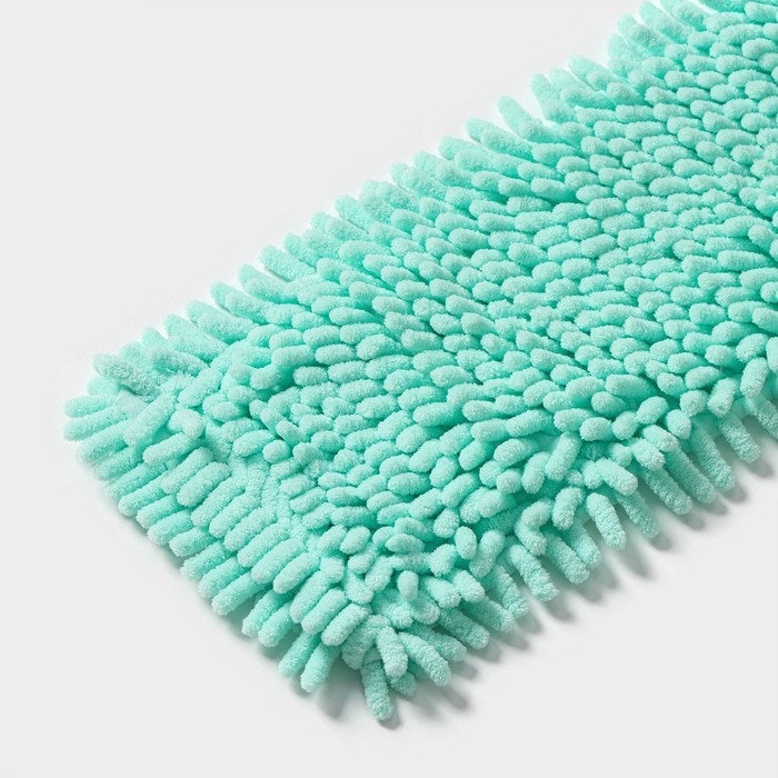 Насадка для плоской швабры Доляна «Пастель», микрофибра букли, 43×13 см, цвет мятный Насадка для плоской швабры Доляна «Пастель», микрофибра букли, 43×13 см, цвет мятный