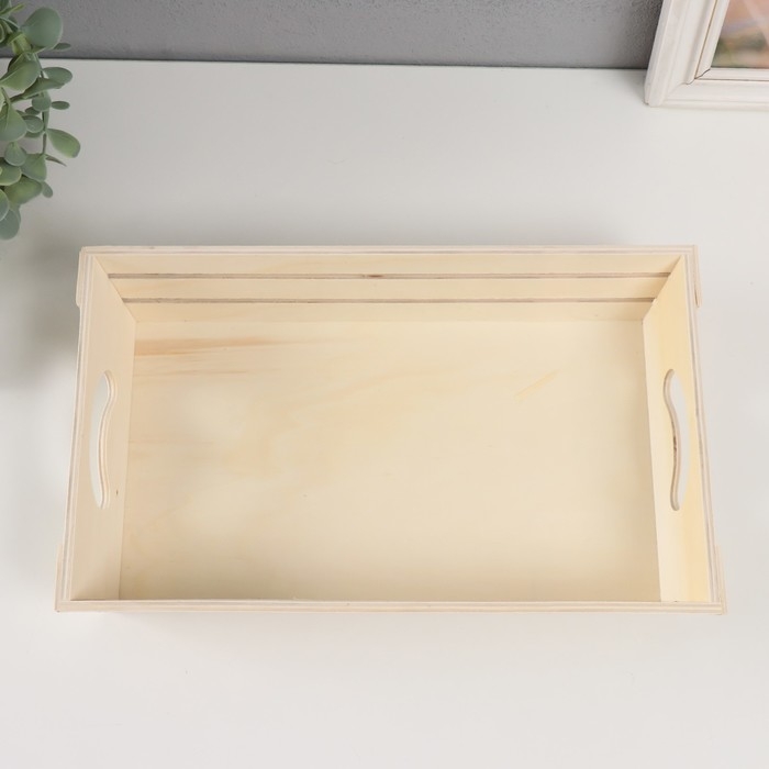 Основа для росписи дерево Основа для росписи дерево "Поднос" 32,5х20х6 см