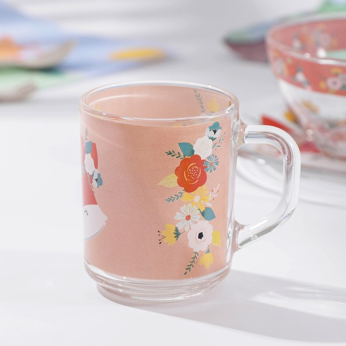 Набор детской посуды Доляна «Лисёнок», 3 предмета: миска 450 мл, тарелка d=20 см, кружка 200 мл Набор детской посуды Доляна «Лисёнок», 3 предмета: миска 450 мл, тарелка d=20 см, кружка 200 мл