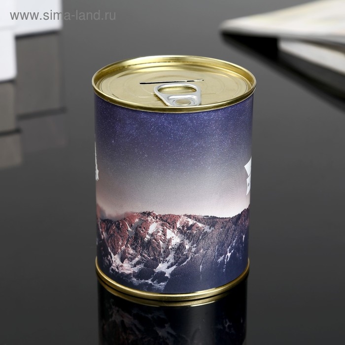 Копилка-банка металл Копилка-банка металл "Чем труднее восхождение" 7,3х9,5 см