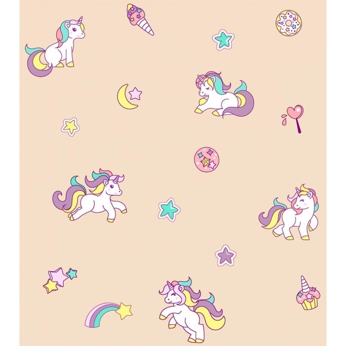 Обои бумажные Обои бумажные "Лошадки" Д894 02, 0,53х10,05м