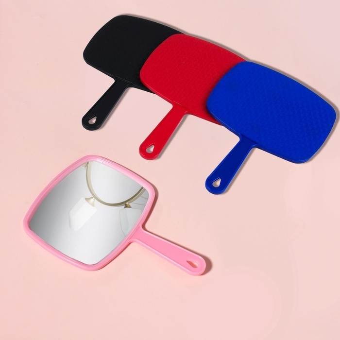 Зеркало с ручкой, зеркальная поверхность 12 × 15 см, цвет МИКС Зеркало с ручкой, зеркальная поверхность 12 × 15 см, цвет МИКС