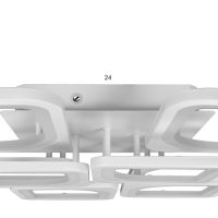 Люстра с ПДУ 59112/8WT LED 240Вт 3000-6000К диммер белый 55х55х10 см BayerLux