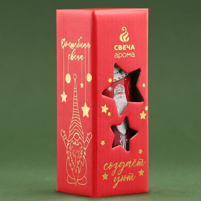 Новогодняя свеча в колбе «Дед Мороз», аромат корица Новогодняя свеча в колбе «Дед Мороз», аромат корица