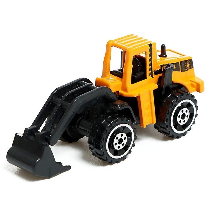 Игровой набор из металла «Строительная техника», в комплекте дорожные знаки и техника