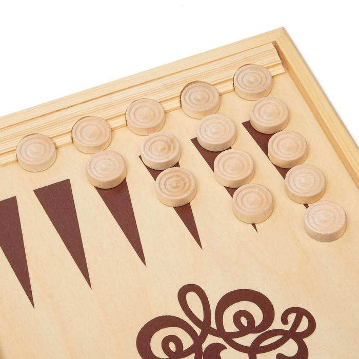 Нарды деревянные большие, настольная игра Нарды деревянные большие, настольная игра "Витки", 60 х 60 см, с шашками