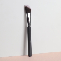 Кисть для макияжа «Brush GRAPHITE», 17,5 (± 1) см, цвет тёмно-серый/серебристый