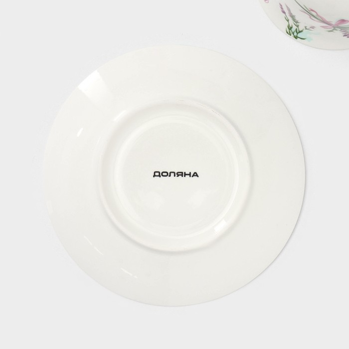 Сервиз фарфоровый чайный Доляна «Лаванда», 12 предметов: 6 чашек 220 мл, 6 блюдец d=14 см Сервиз фарфоровый чайный Доляна «Лаванда», 12 предметов: 6 чашек 220 мл, 6 блюдец d=14 см
