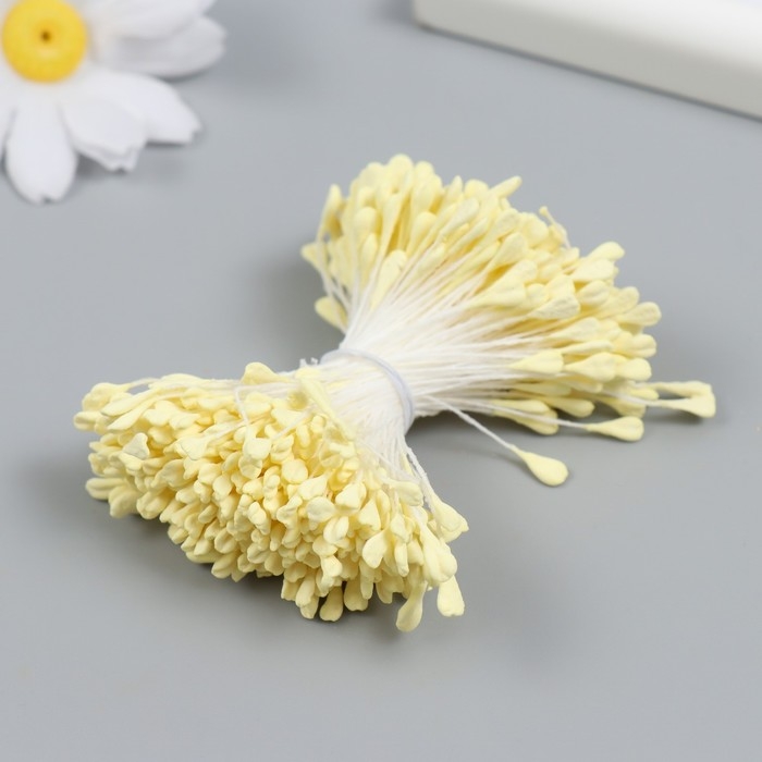 Тычинки для цветов Тычинки для цветов "Светло-жёлтый" набор 360 шт длина 6 см