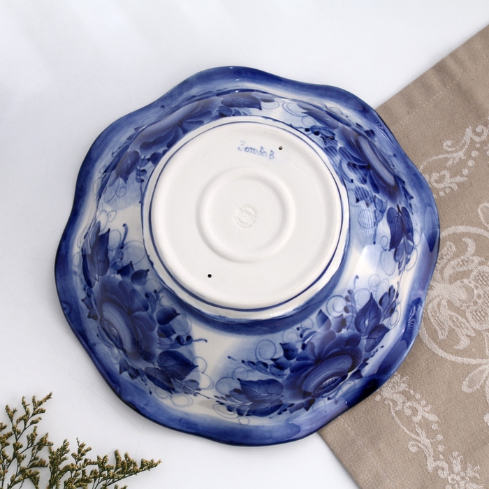 Фруктовница  Фруктовница "Весна", 13 х 25 см, гжель