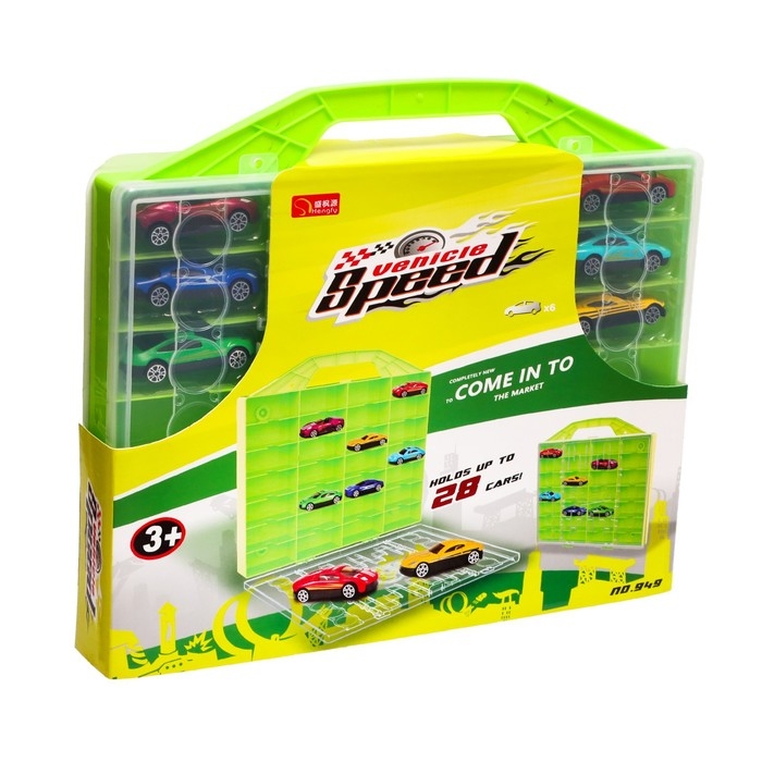 Игровой набор &laquo;Город&raquo;, кейс, 6 металлических машинок