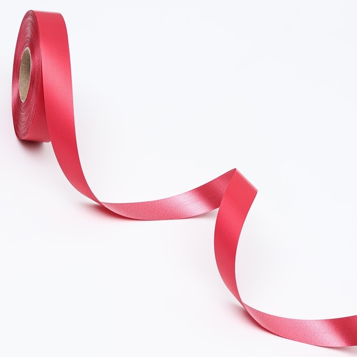 Лента полипропиленовая Лента полипропиленовая "Matte" для декора и подарков, красная, 2 см х 50 м