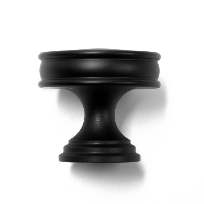 Ручка кнопка CAPPIO PK324, d=30 мм, цвет черный Ручка кнопка CAPPIO PK324, d=30 мм, цвет черный