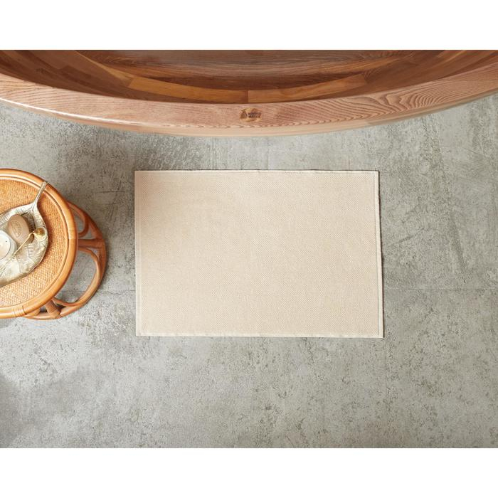 Коврик махровый  Коврик махровый "Этель" Organic Beige 50х70 см, 100% хл, 550гр/м2