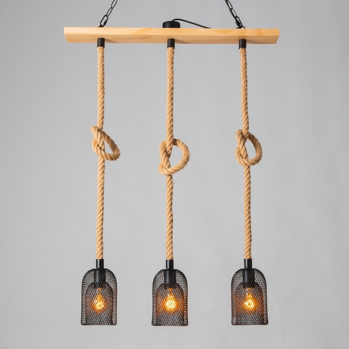 Светильник Светильник "Эндо" 3хЕ27 40Вт черный 70х11,5х60-140 см