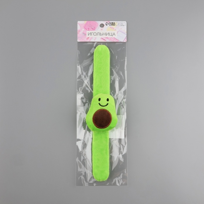 Игольница на браслете «Авокадо», 23 × 5,5 см, цвет зелёный Игольница на браслете «Авокадо», 23 × 5,5 см, цвет зелёный