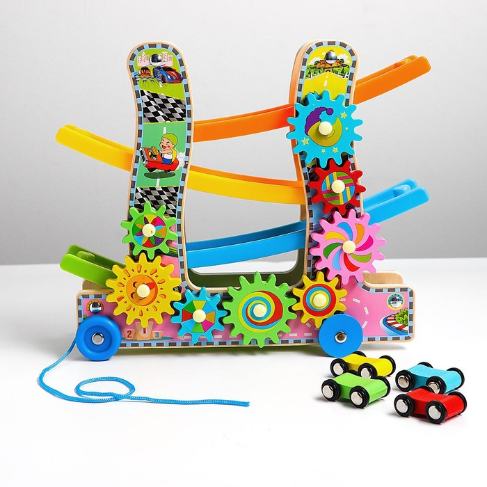 Автотрек 3 в1 «Каталка, крутилка и автотрек», 9 × 25 × 28 см Автотрек 3 в1 «Каталка, крутилка и автотрек», 9 × 25 × 28 см