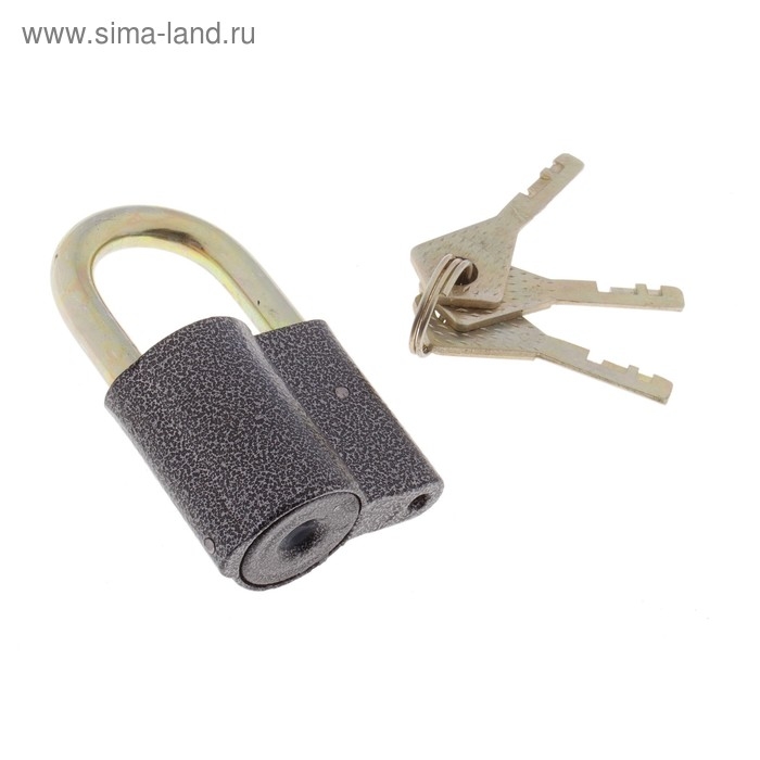Замок навесной, 43х70 мм, 3 ключа Замок навесной, 43х70 мм, 3 ключа
