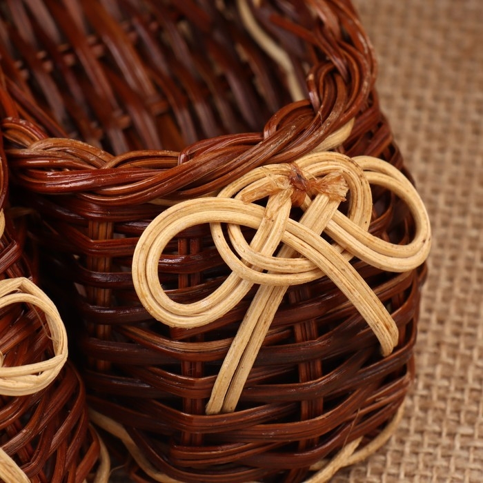 Сувенир «Лапти», 12×11×5 см, лоза