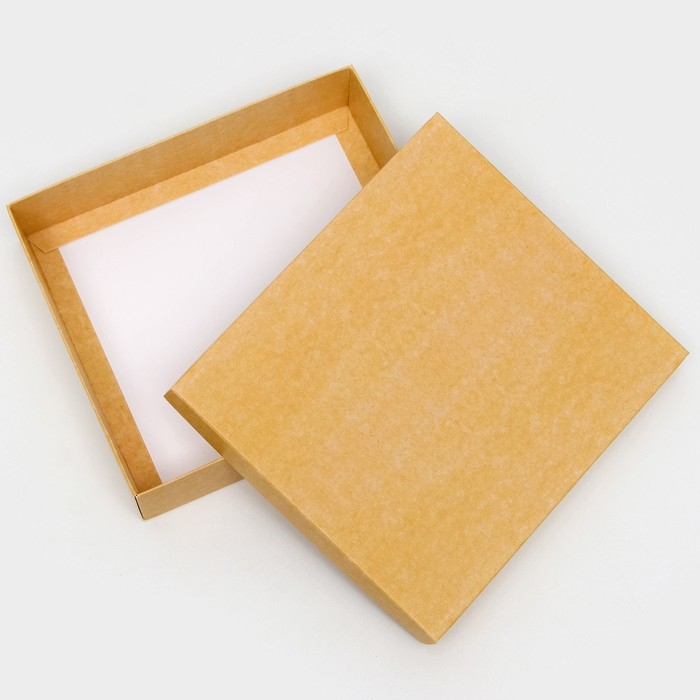 Коробка складня, пенал, с окном, крафтовая, 18 х 16 х 4 см Коробка складня, пенал, с окном, крафтовая, 18 х 16 х 4 см