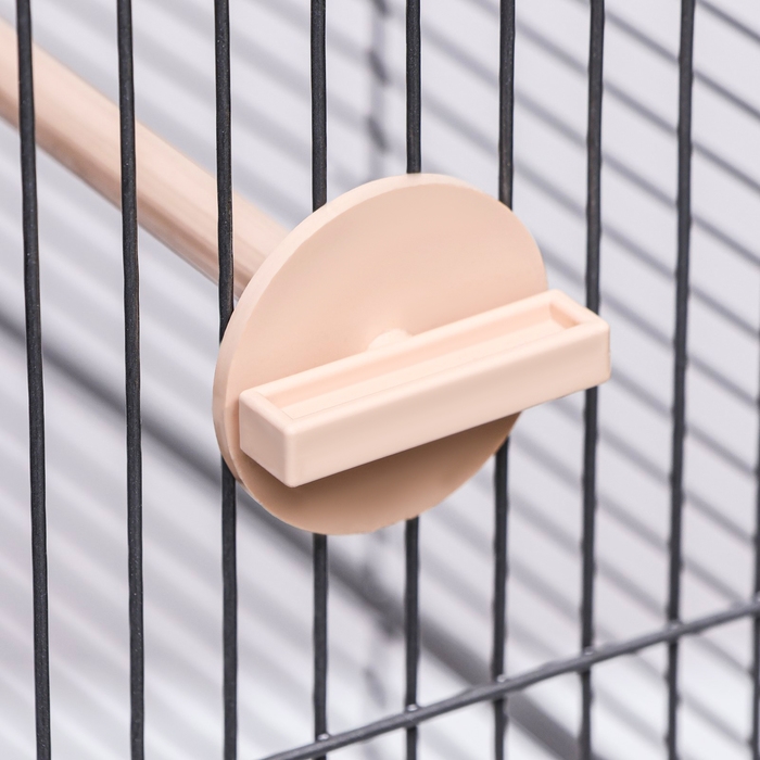 Клетка для птиц Клетка для птиц "Пижон" №101-Б, разборная, 42 х 30 х 65см (укомплект.) бежевая