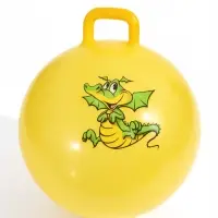 Мяч - прыгун с ручкой ONLYTOP, d=55 см, МИКС