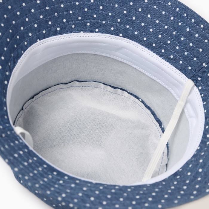 Панама детская MINAKU Панама детская MINAKU "Горошек", цвет синий, размер 44-46