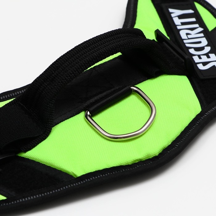 Шлейка К9 мягкая светоотражающая, размер M, ОГ 55-65 см, вес 11-20 кг, зелёная Шлейка К9 мягкая светоотражающая, размер M, ОГ 55-65 см, вес 11-20 кг, зелёная