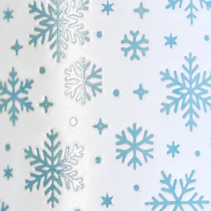 Новый год! Кружка новогодняя керамическая «Снежинки», 320 мл, цвет белый